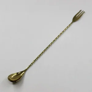 CUCHARA BAR TRIDENTE 30 CM DORADA